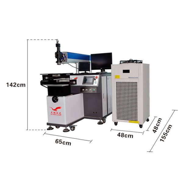 2 axis yag automatic laser welding machine size