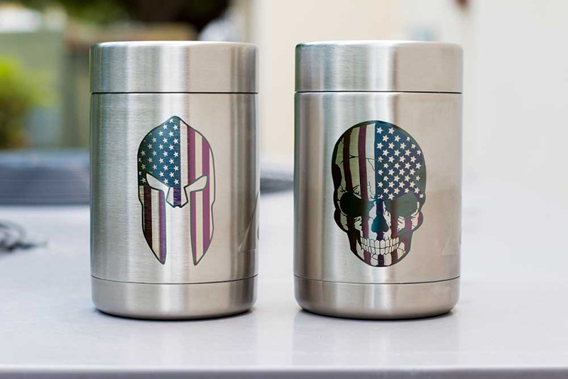 laser engrave cups in color