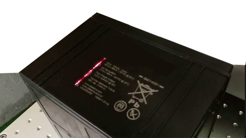 laser marking for lithium batteries