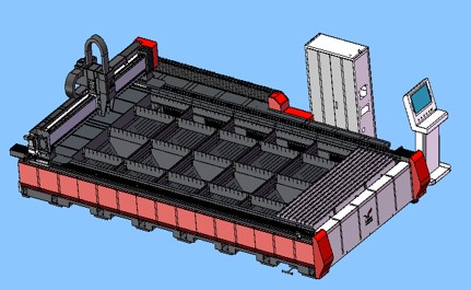 single platform laser cutting machine