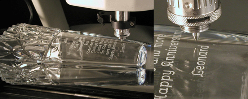 application of laser marking machine for glass