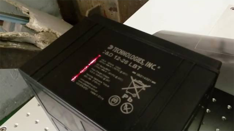 laser marking battery