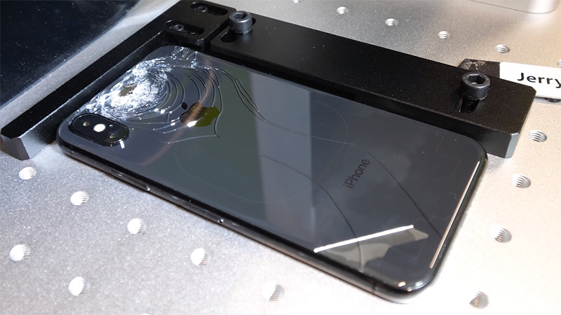 laser marking for iphone back glass replacement