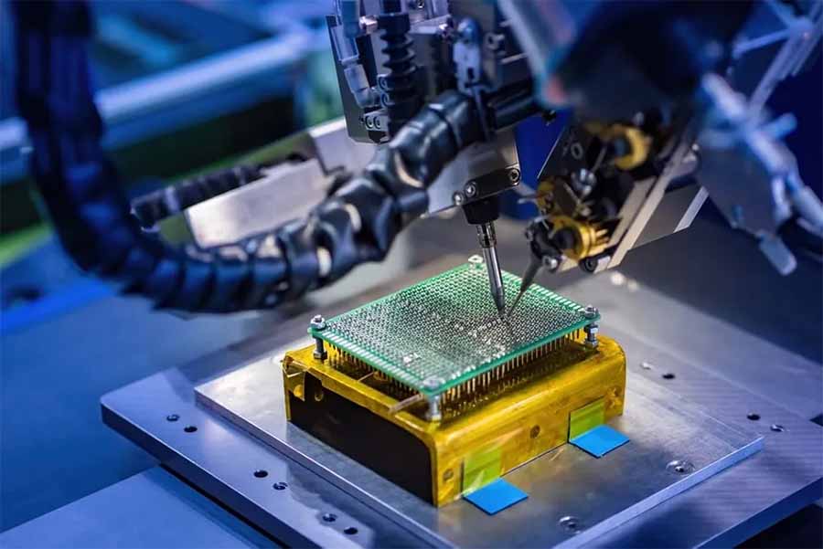 laser robot application in electronics industry