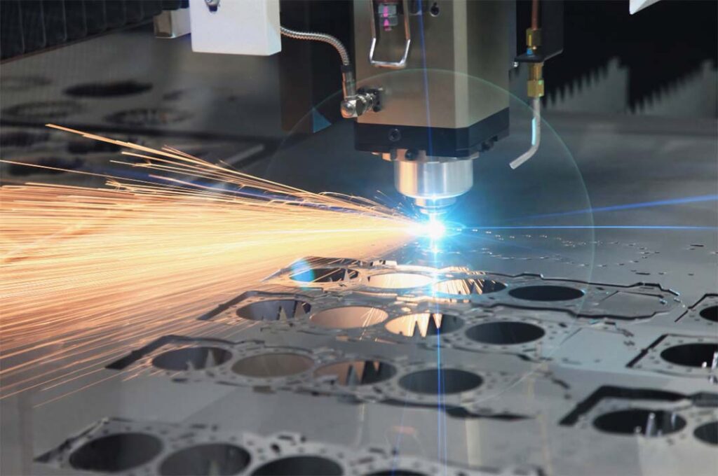 laser cutting highly reflective metals