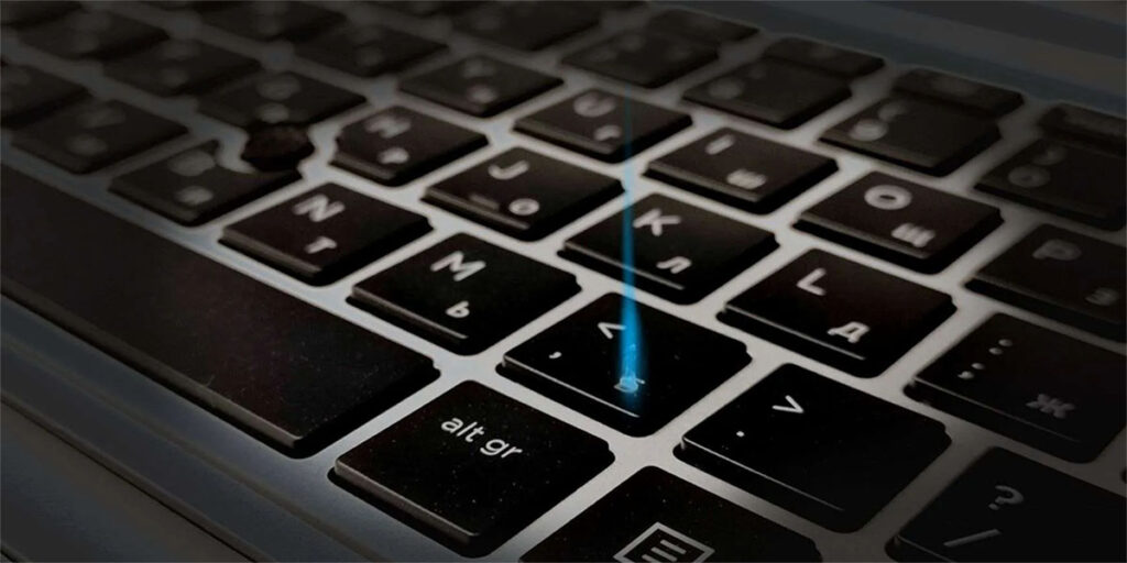 laser engraving laptop keyboard