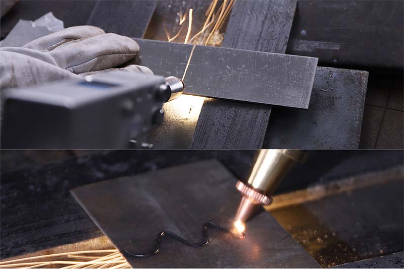 how to cut with a laser welding machine