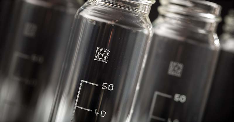laser etching heat sensitive material