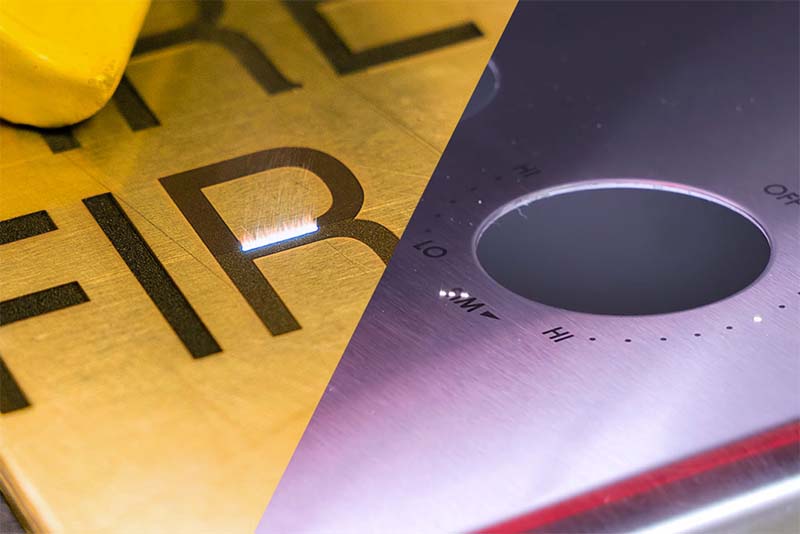 laser marking different materials