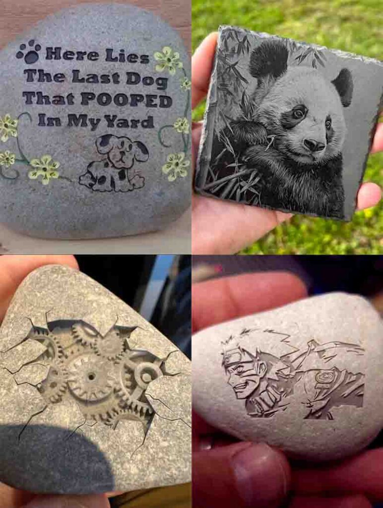 applications of laser engraving stone