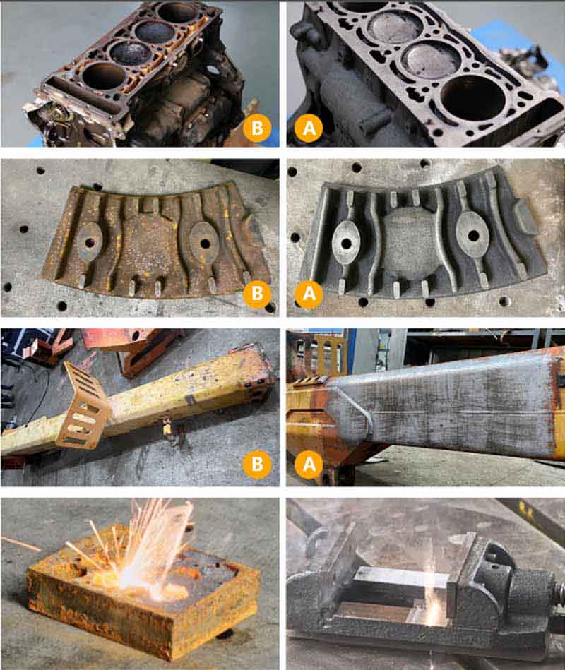 fiber laser cleaning rust removal machine