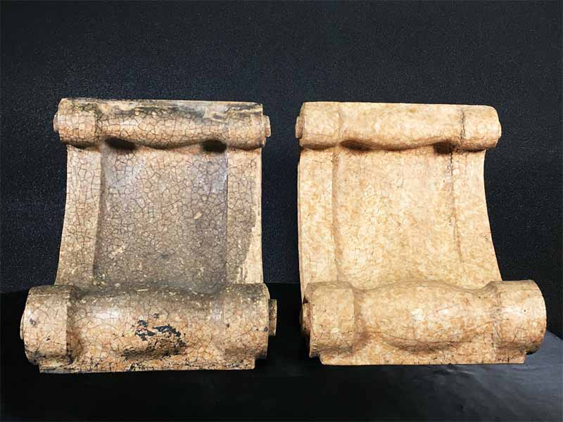 laser cleaning machine for historic stone restoration