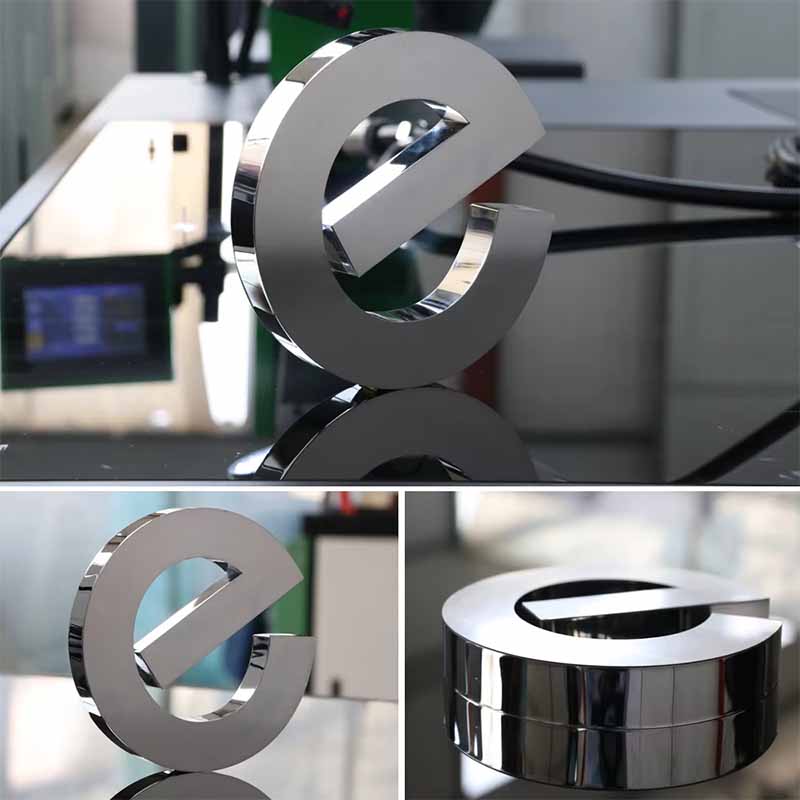 laser welding for advertising