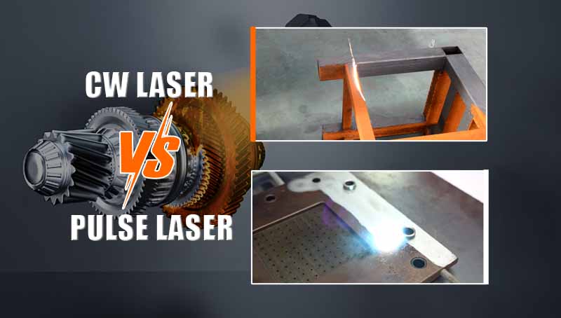 pulsed laser and cw laser cleaner